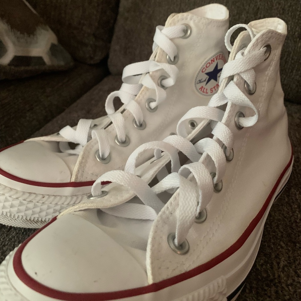Converse Chuck Taylor All Stars High Top White Athletic Shoe Sneaker Wom 7 Men 5